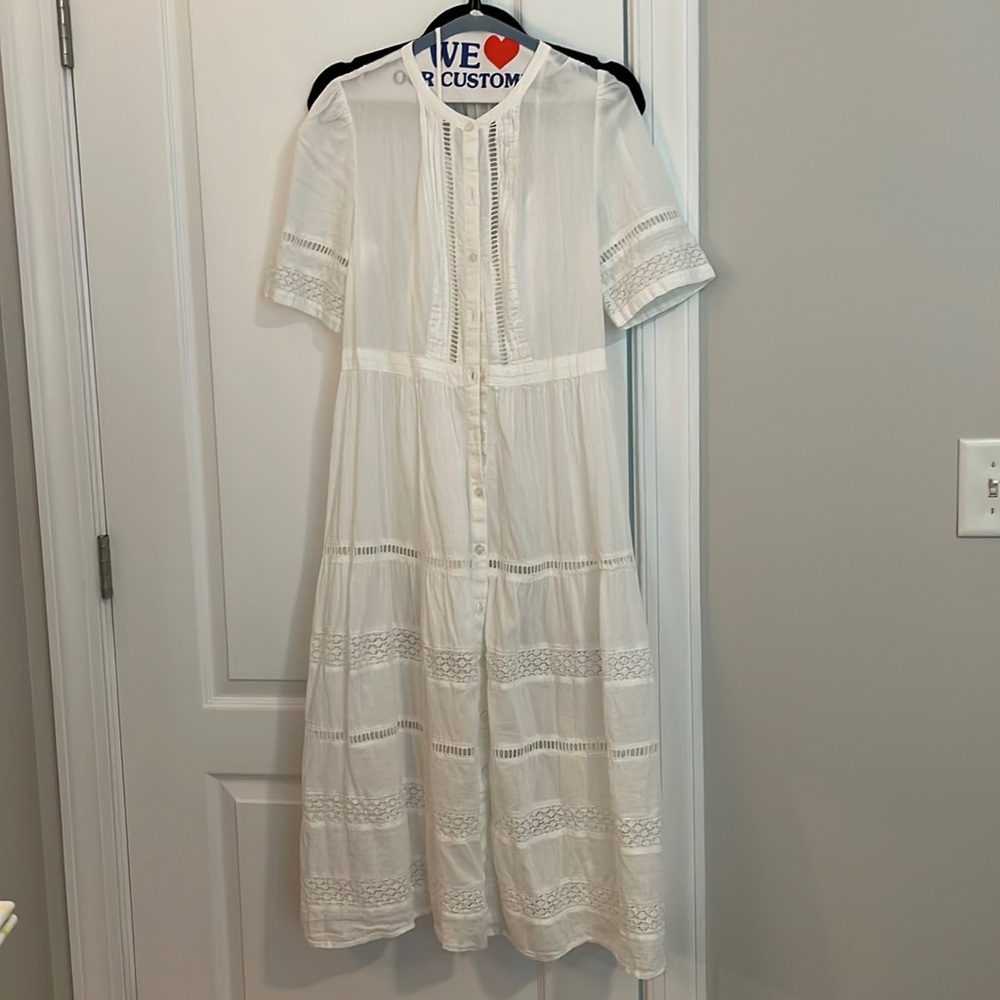 White shirt dress